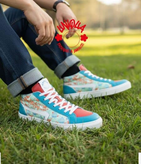 Basket BELLEGARDE Oiceri Bleu Rouge