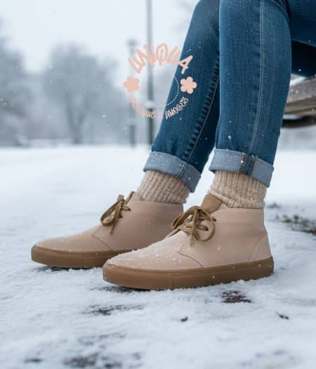 Chaussure BENEDICTINS Velours Rose